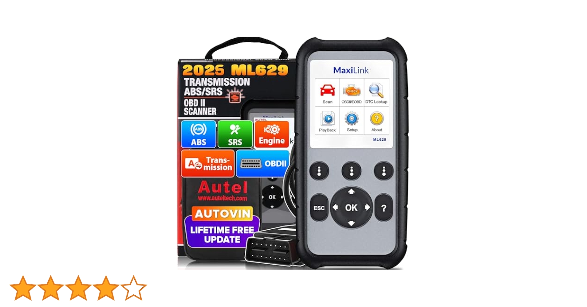 Amazon.co.jp: Autel ML629 OBD2診断機ABS/SRS/エンジン